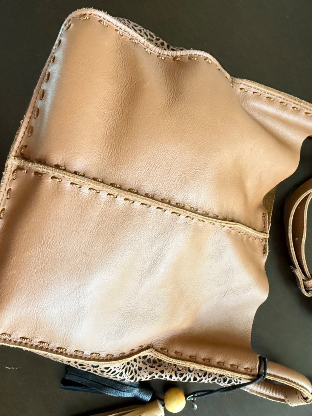 The Sak Los Feliz leather crossbody with laser cutouts. - Picture 6 of 16